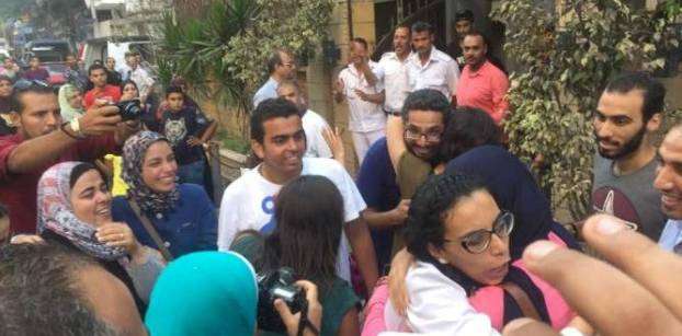 Political activists Mahinour al-Masry and Youssef Shaaban released