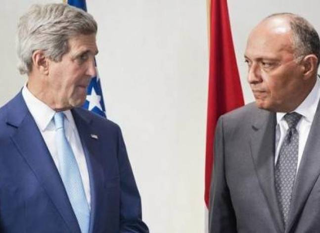Shoukry, Kerry discuss Israeli-Palestinian peace process