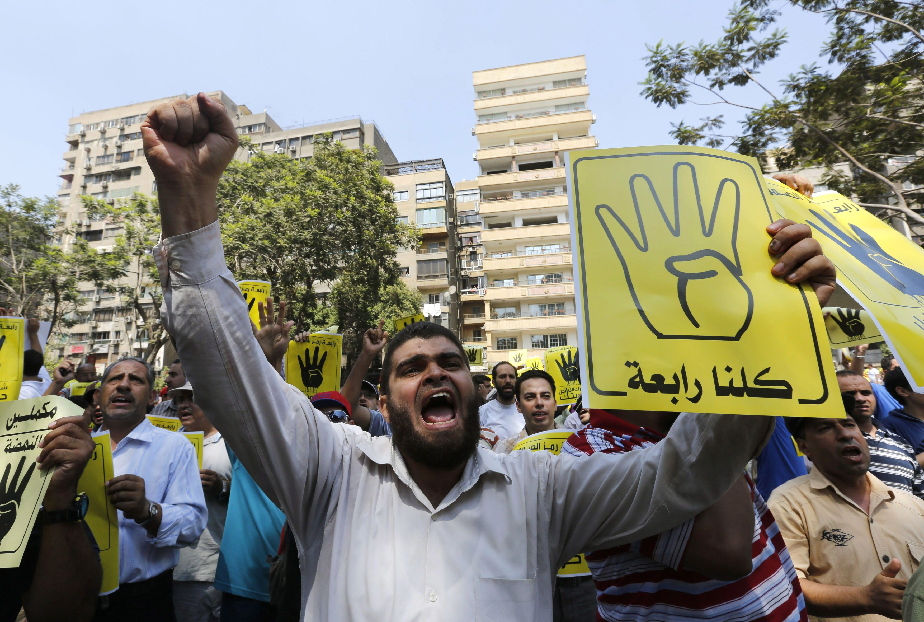 Egypt court sentences five Mursi supporters to jail