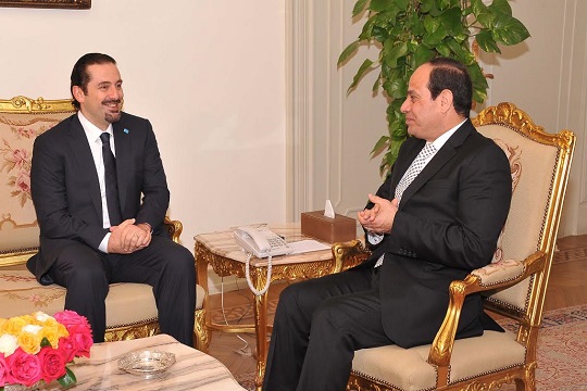 Former Lebanese PM asserts support to Egypt in talks with Sisi