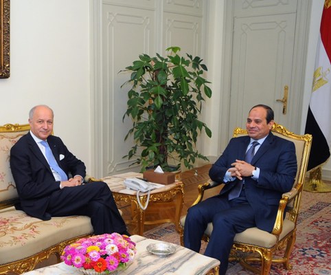 Sisi discusses Palestinian-Israeli conflict with French foreign minister