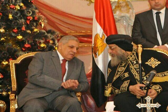 Mehleb visits Orthodox Cathedral during Coptic Christmas