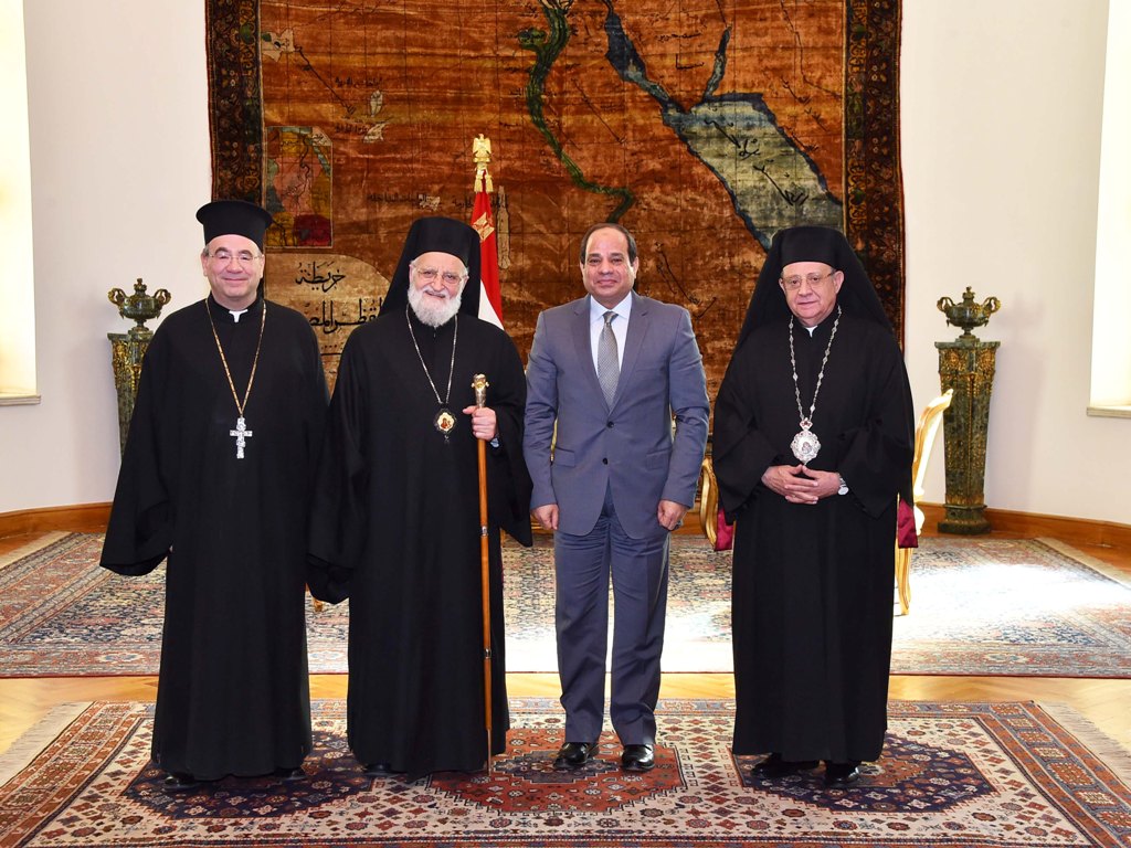 Al Sisi and Greek Catholic Patriarch discuss interfaith dialogue 