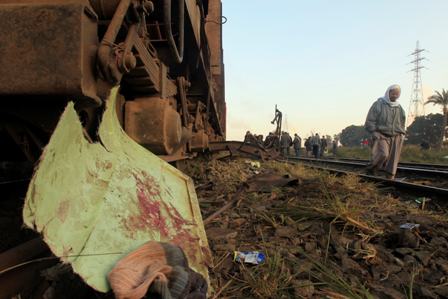 Railway traffic halted due to crash in Giza, 4 dead