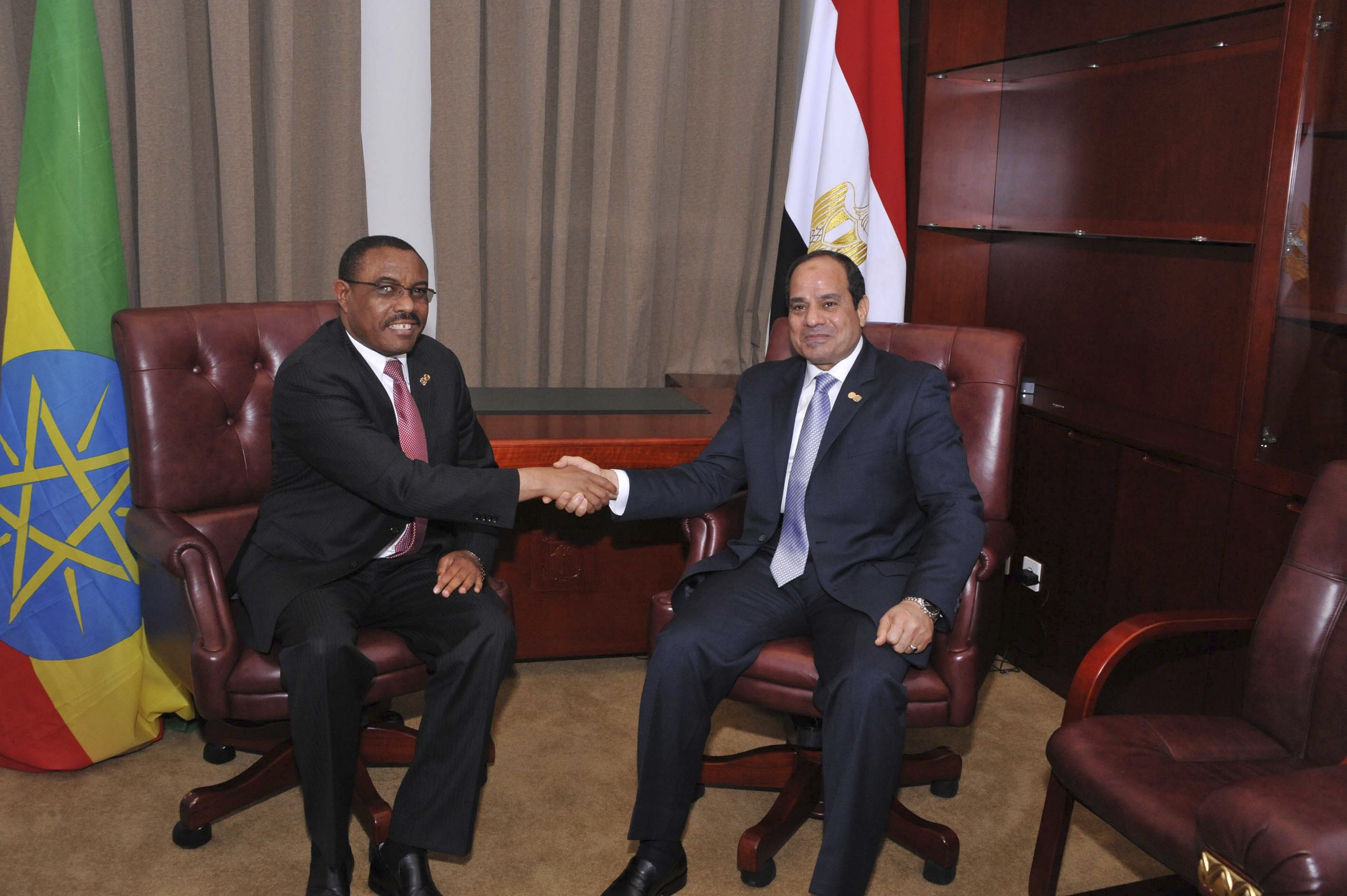 Sisi meets Ethiopian counterpart in Addis Ababa