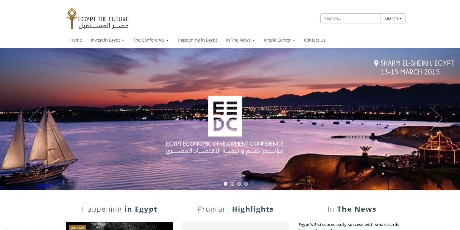Egypt launches website for anticipated economic conference