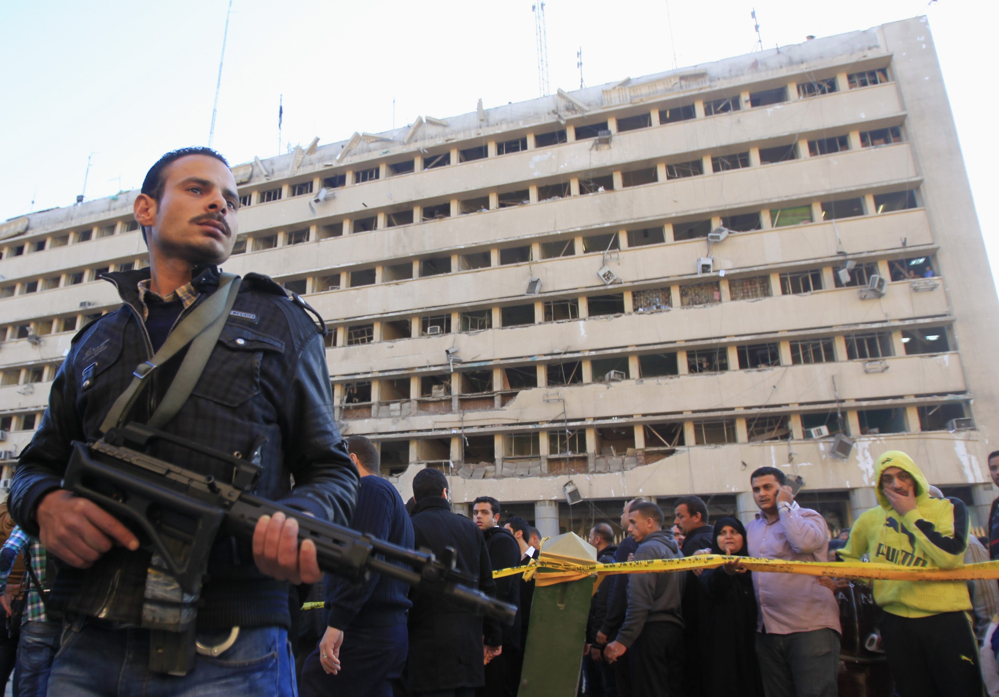 Two armed men killed, three police personnel and two civilians injured in Cairo - source