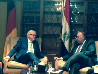 Egypt foreign minster and German counterpart discuss Sisi's upcoming trip