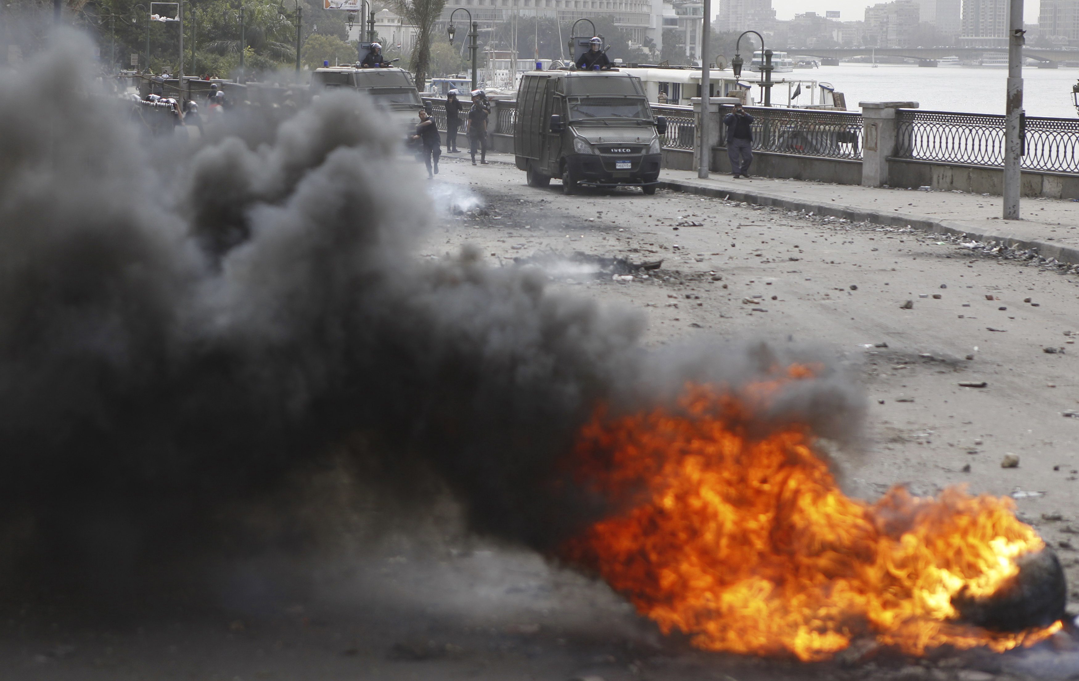 BREAKING: Egypt police fire teargas at march headed to Shura Council