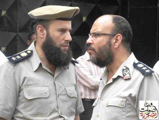 Egypt's bearded policemen call for march