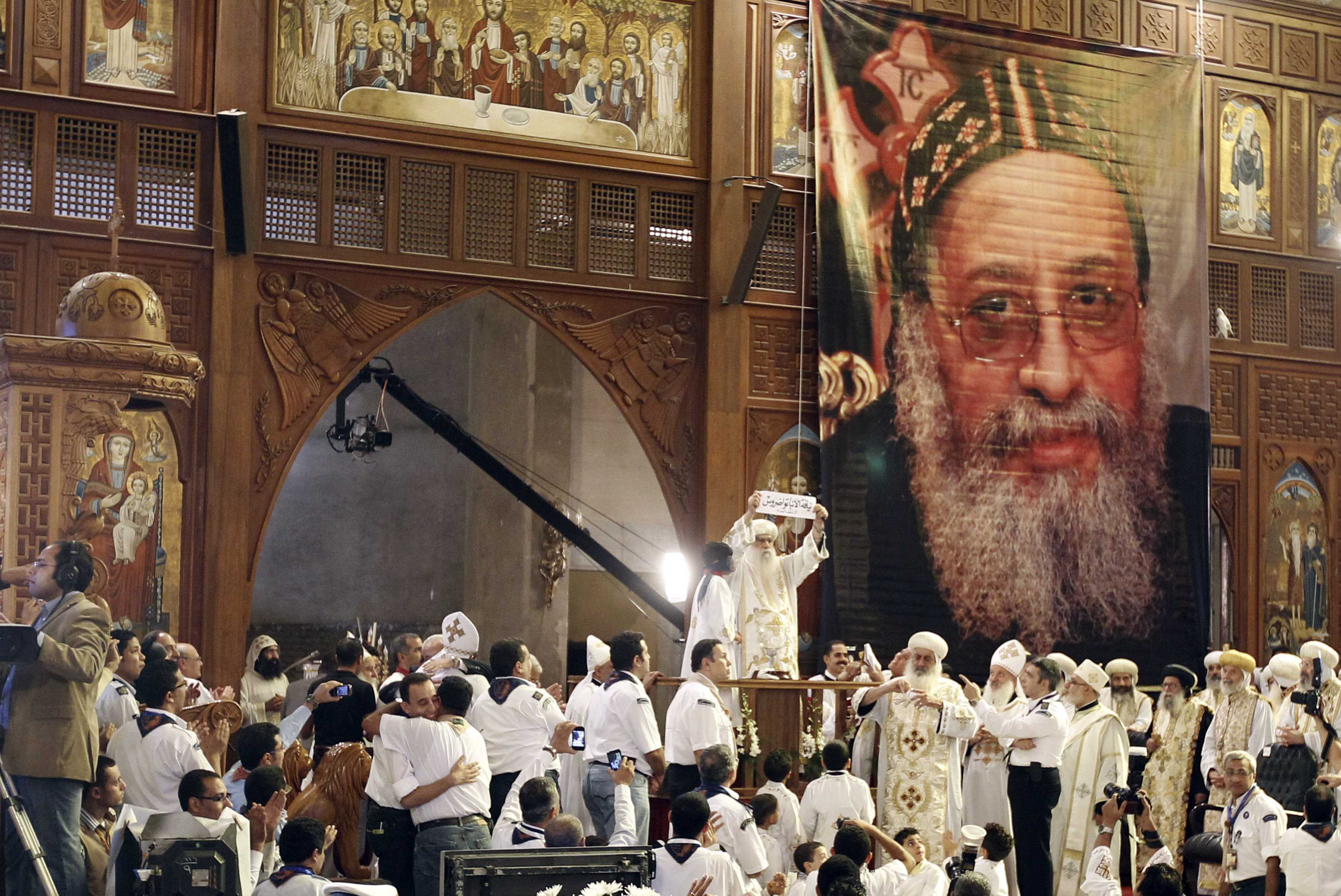 Coptic Christian Pope Tawadros II urges self-restraint