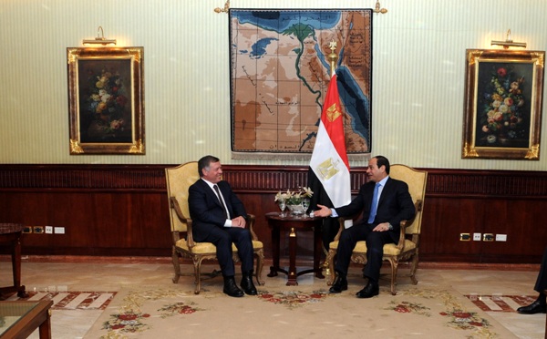 Sisi meets Jordanian king