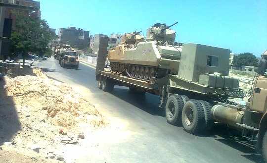 Egyptian army sends tanks to Sinai after kidnapping