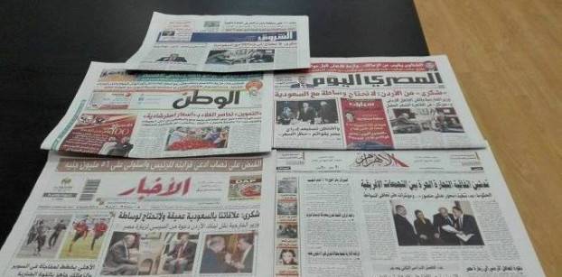 مباحثات شكري في الأردن واستعدادات مباراة السوبر تتصدران صحف اليوم