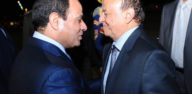 الرئاسة: السيسي يؤكد للرئيس اليمني دعم مصر لحكومته الشرعية