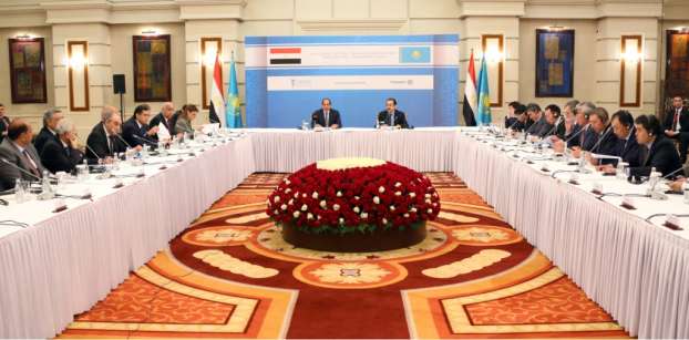السيسي: القطاع الخاص يمكن أن يلعب دورا مهما في تعزيز العلاقات المصرية الكازاخية