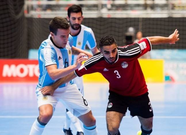 الأرجنتين تضع حدا لطموحات المصريين في مونديال كرة الصالات