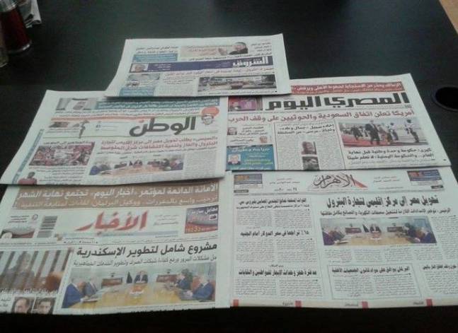 إعادة محاكمة مرسي وتأييد إخلاء سبيل نجلي مبارك يتصدران صحف اليوم