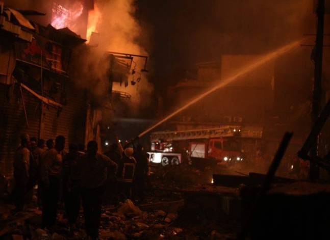 مصدر أمني: السيطرة على حريق بكنيسة مار مينا في شبرا بالقاهرة
