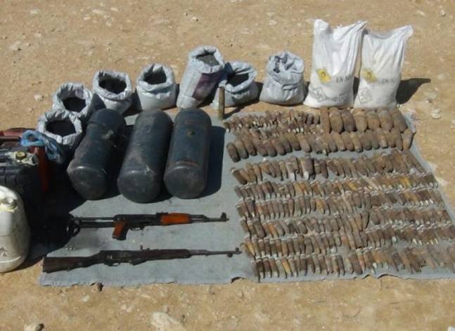 المتحدث العسكري: ضبط ذخائر ومتفجرات بمنطقة البرث وسط سيناء