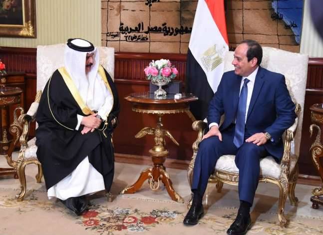 السيسي خلال لقائه ملك البحرين: مصر لن تسمح بالمساس بأمن الخليج