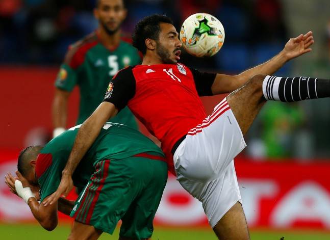 مصر تفوز على المغرب بهدف "كهربا" وتتأهل لنصف نهائي "أمم أفريقيا"