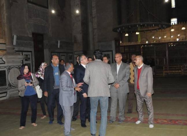 بالصور-وزير الآثار من "الرفاعي": ننسق مع "الأوقاف" لحماية أي مسجد أثري