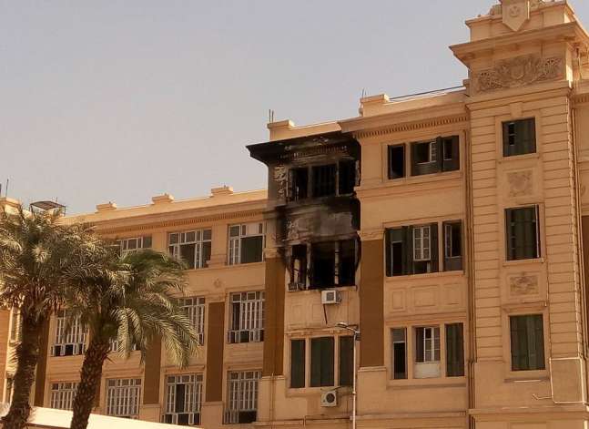 الحماية المدنية: حريق بمبنى ديوان عام محافظة القاهرة