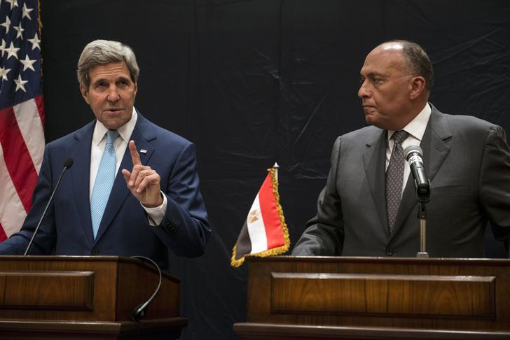 كيري: أمريكا ملتزمة لحماية مصالحها بالمساعدة الاقتصادية لمصر والتعاون ضد الإرهاب 