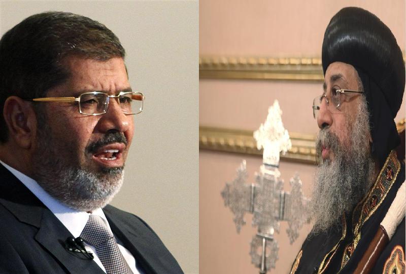مرسي لن يشارك في احتفالات الأقباط بعيد القيامة ويوفد نوابا عنه لتهنئة الطوائف المسيحية 