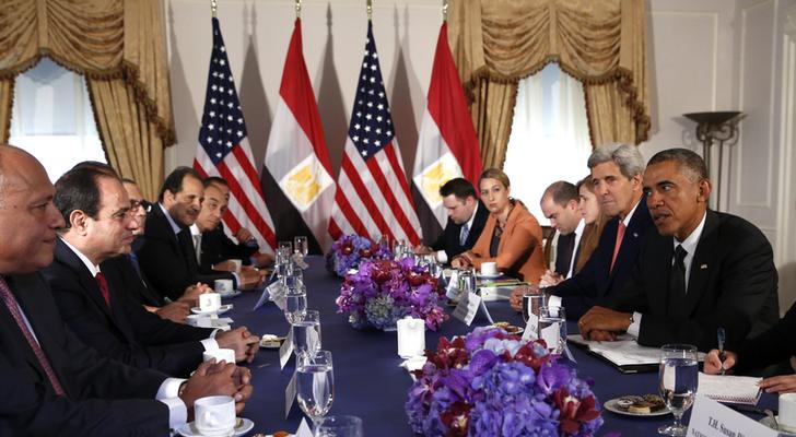 السيسي وأوباما يتفقان على إجراء حوار استراتيجي.. وواشنطن تتعهد بدعم برنامج الإصلاح في مصر