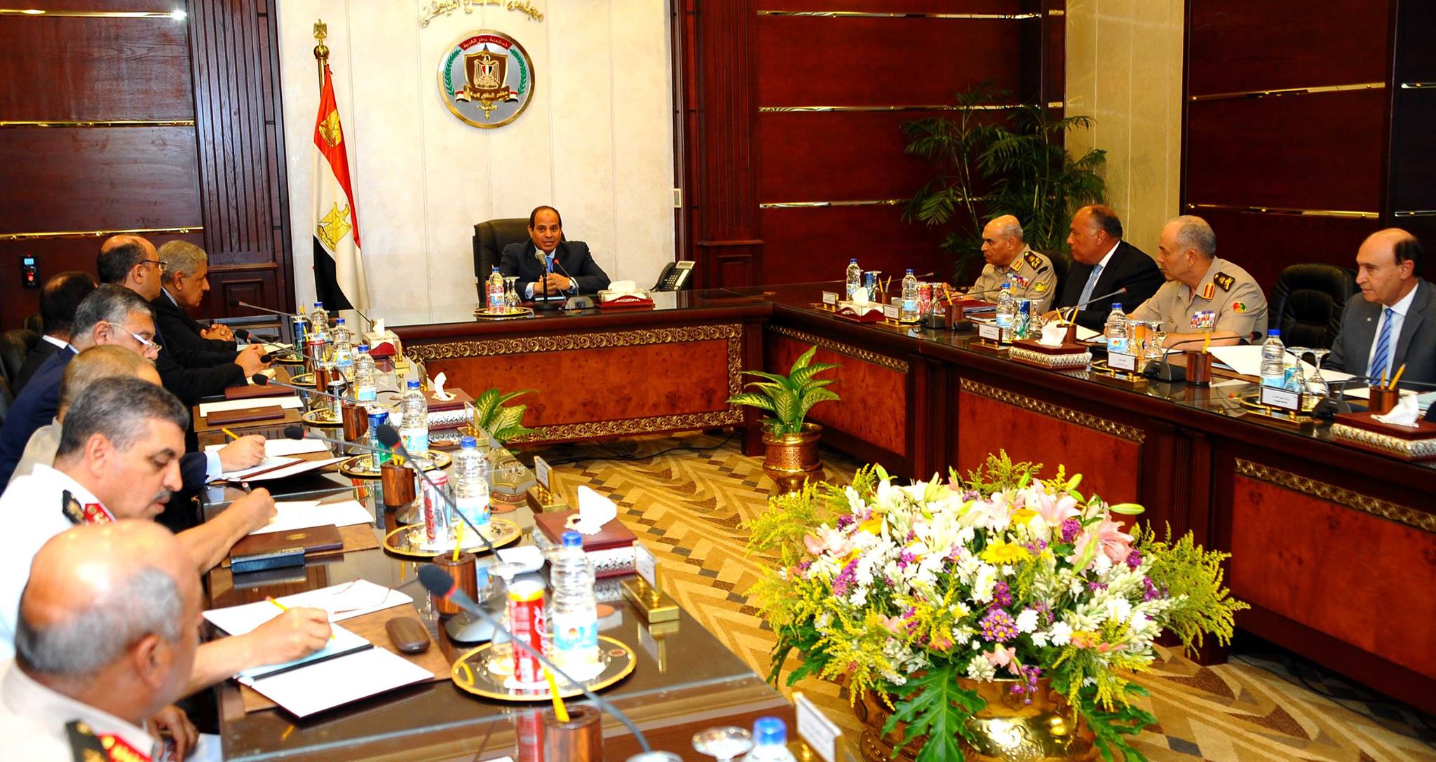 الرئاسة: اجتماع لمجلس الدفاع الوطني برئاسة السيسي