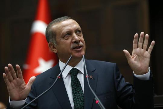 اردوغان يدعو مجلس الأمن والجامعة العربية لوقف 