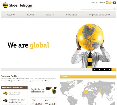 جلوبال تليكوم في مصر تقلص خسائرها 84% في 2014