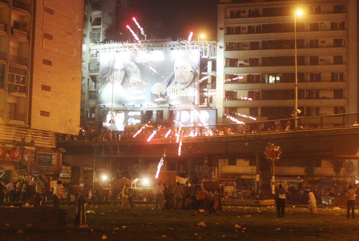 قناة تلفزيونية: كر وفر وحرائق في شارع رمسيس