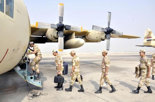  عناصر من القوات المسلحة تغادر للسعودية للمشاركة في مناورة 