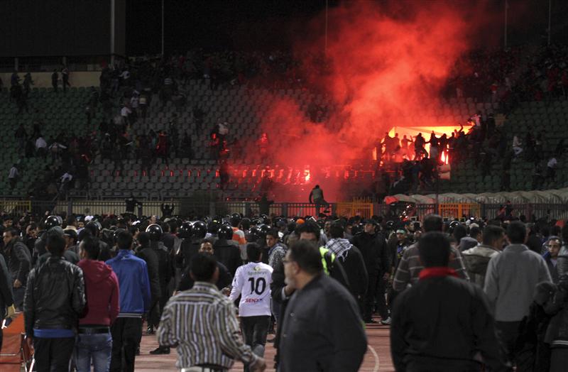 إيقاف مباراة في دوري الدرجة الثانية المصري بسبب شغب الجماهير