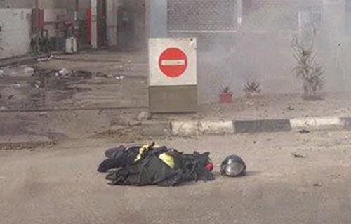 إصابة فرد أمن في إنفجار عبوة ناسفة خلف قسم شرطة الفيوم