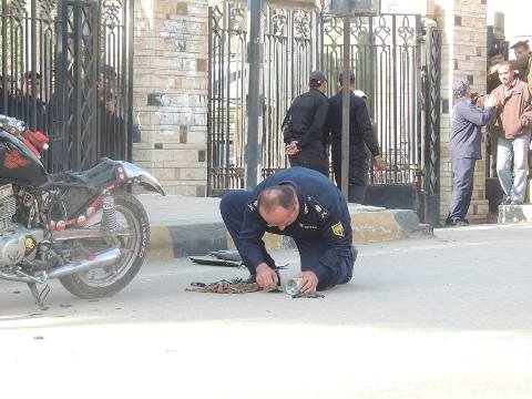 إبطال محاولة لتفجير خزان وقود دراجة نارية أمام مديرية أمن كفر الشيخ