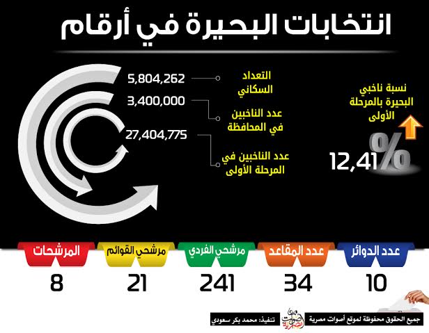 بالإنفوجراف.. انتخابات البحيرة: النور و