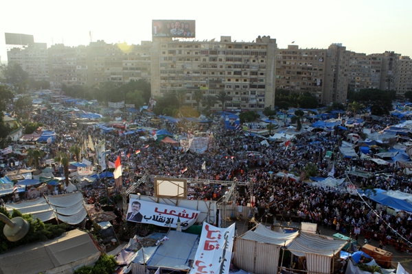 مشاهدات صحفي أصوات مصرية في رابعة العدوية