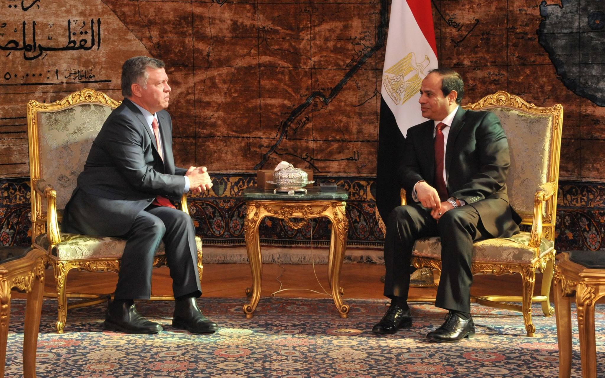 السيسي وملك الأردن يتفقان على تشكيل مجموعة عمل لمواجهة التحديات الإقليمية 