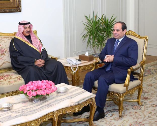 وزير خارجية الكويت يؤكد للسيسي حرص بلاده على دعم مصر