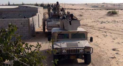 قرار بحظر سير مركبات الدفع الرباعي في أماكن يحددها الجيش في شمال وجنوب سيناء